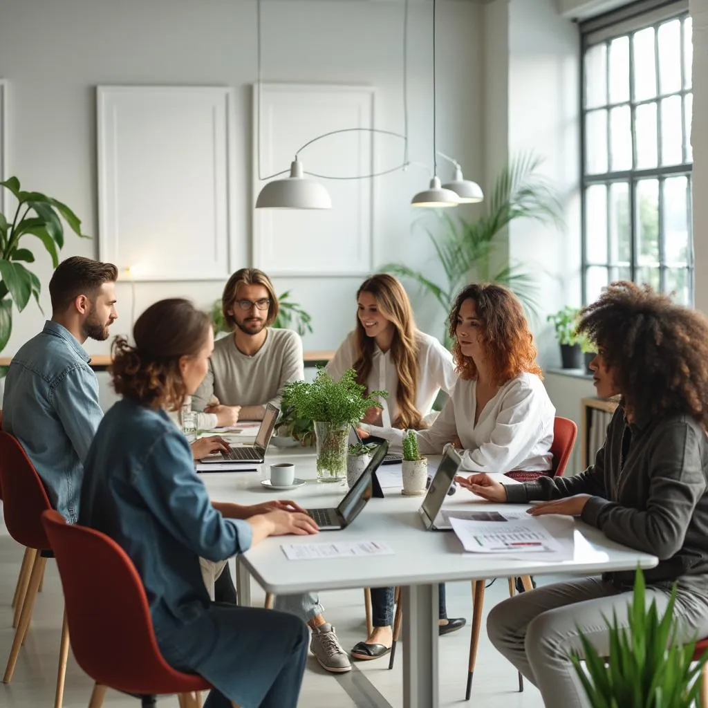 L'équipe ÉvolueVie lors d'une séance de planification stratégique